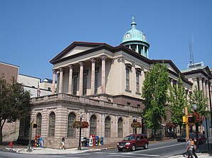 Das Lancaster County Courthouse in Lancaster, seit 1978 im NRHP gelistet[1]