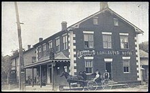 The Lancaster Hotel ca. 1900 Lancaster Hotel in Bridgeport Ontario 1900.jpg