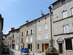 Place du Marché, au Malzieu-Ville