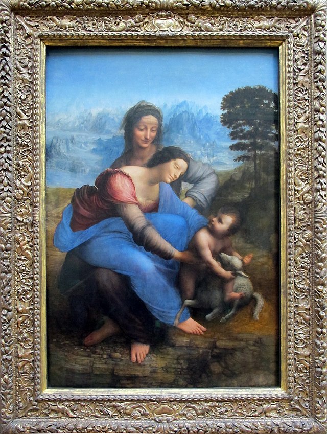 File:Leonardo da vinci, sant'anna, madonna col bambino e l
