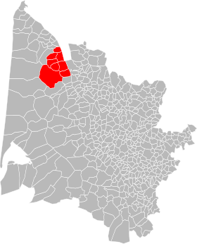 Localisation de Communauté de communes du Centre Médoc