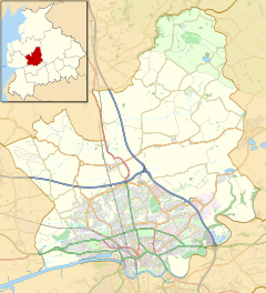 Fulwood is located in the City of Preston district