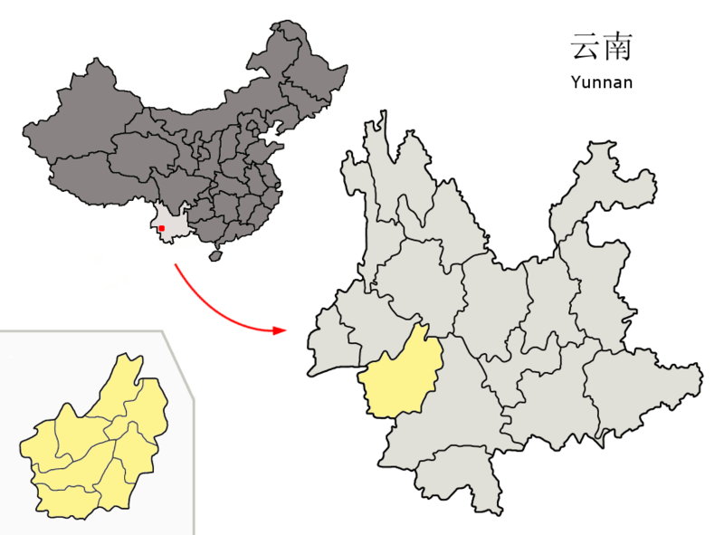 File:Location of Lincang Prefecture within Yunnan (China).png