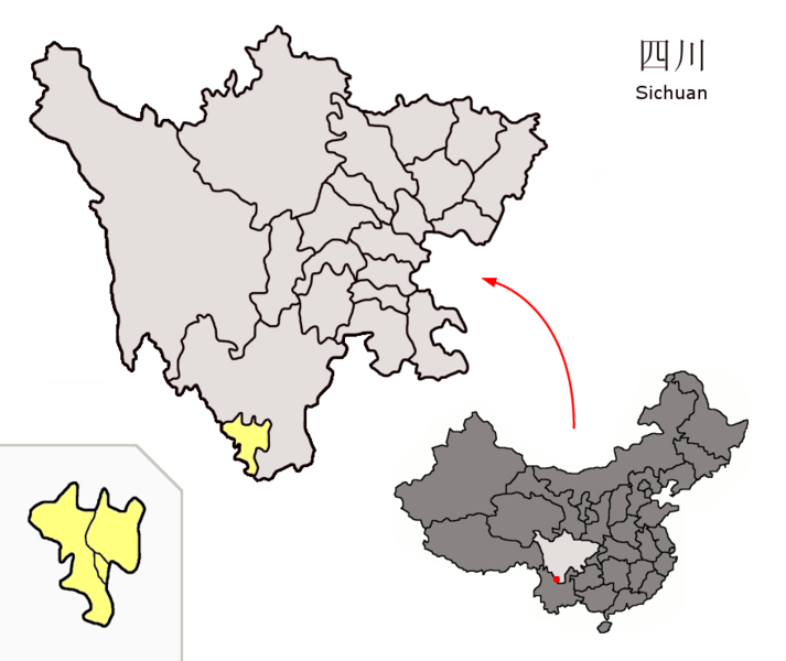 File:Location of Panzhihua Prefecture within Sichuan (China).png