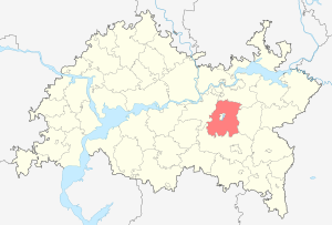 Zainsky-distriktet på kartan