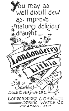Londonderry Lithia 1886 Reklam.svg