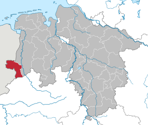 Poziția regiunii Grafschaft Bentheim