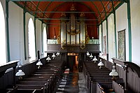 Interieur met orgel