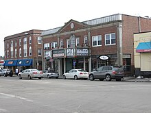 The Dedham Community Theater housed the first MOBA gallery in its basement. MOBAfacade1.JPG