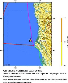 Magnitude 6.5 OFFSHORE NORTHERN CALIFORNIA 2010.jpg