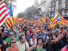 Kundgebung am 11. September 2012 in Barcelona