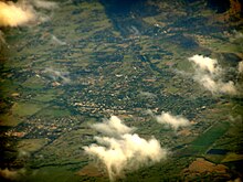 Aerial view of Mansfield.