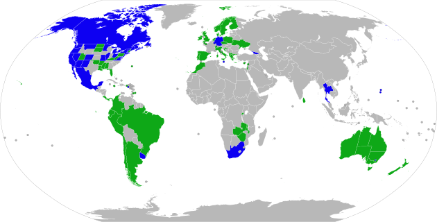 Map of world medical cannabis laws