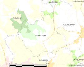 Mapa obce Trémaouézan