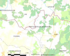 Poziția localității Saint-Quentin-lès-Beaurepaire