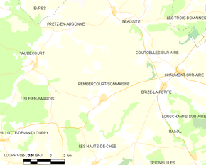 Poziția localității Rembercourt-Sommaisne