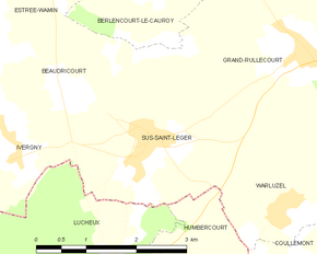 Poziția localității Sus-Saint-Léger