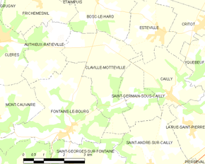 Poziția localității Claville-Motteville