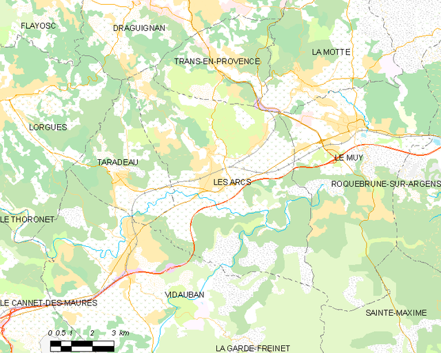 Les Arcs - Localizazion