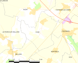 Mapa obce Chaix