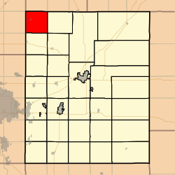 Map highlighting Fairmount Township, Butler County, Kansas.svg