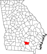 State map highlighting Atkinson County