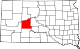 Map of South Dakota highlighting Haakon County.svg