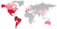 Map of the Venezuelan Diaspora in the World.svg