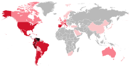 Map of the Venezuelan Diaspora in the World.svg