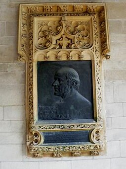 The memorial to Farrar at St Margaret's, Westminster Memorial to Dean Frederic Farrar.jpg
