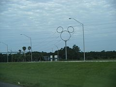 The Mickey Pylon in Florida, U.S.