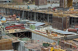 La Biblioteca en construcción en 2004