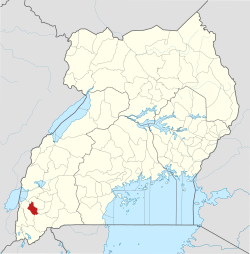 District location in Uganda
