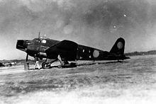 A wrecked Ki-57 on Honshu in late 1945 Mitsubishi Ki-57 Topsy wrecked.jpg