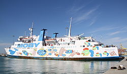 The Moby Baby in the port of Livorno, January 2013