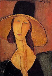 Amedeo Modigliani, Jeanne Hébuterne au grand chapeau (1918), collection privée.