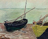 Etretat, Boat on the Beach Monet w1030a.jpg