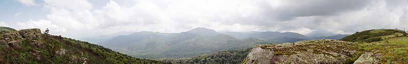 Panorama ze szczytu Kinyeti