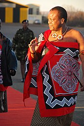 Mswati III has been king of Eswatini since 1986. Mswati III King of Eswatini.jpg