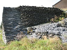 close-up foto van een muur die de structuur laat zien