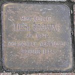 NeustadtAisch Stolperstein Schwab, Liesl.jpg