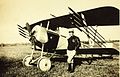 Un Nieuport 11 armé de 8 Fusées Le Prieur et d'une mitrailleuse Lewis Mark I