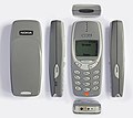 Every side of a gray Nokia 3310