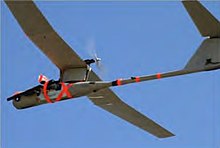 Nonlethal weaponized RQ-151 Pointer in flight.jpg