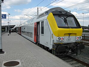 M6 trein op perron 1
