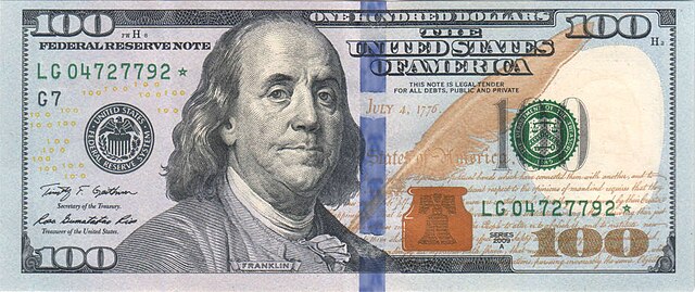 United States one-hundred-dollar bill - Wikipedia