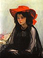 Das Mädchen mit dem roten Hut (1902/03) von Oleksandr Muraschko