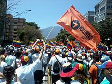 An opposition rally supporting Leopoldo Lopez. Opposition rally 20.jpg