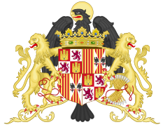 Escudo ornamentado de los Reyes Católicos (1474 - 1492)