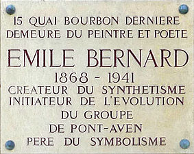 Plaque commémorative.